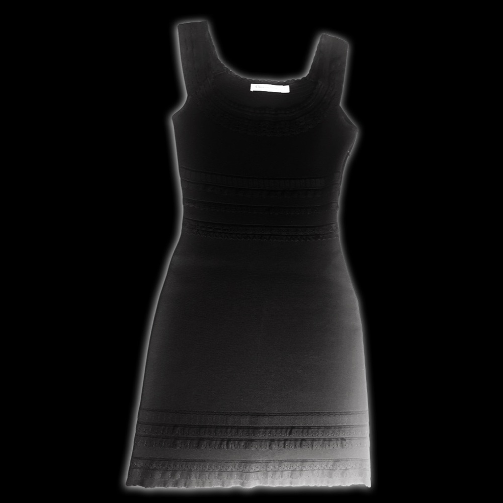 Christian Dior John Galliano Y2K Coquette Black Knit Lace layered Mini Dress - Picture 2 of 16